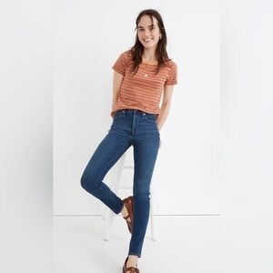Madewell High Rise Skinny Blue Jeans